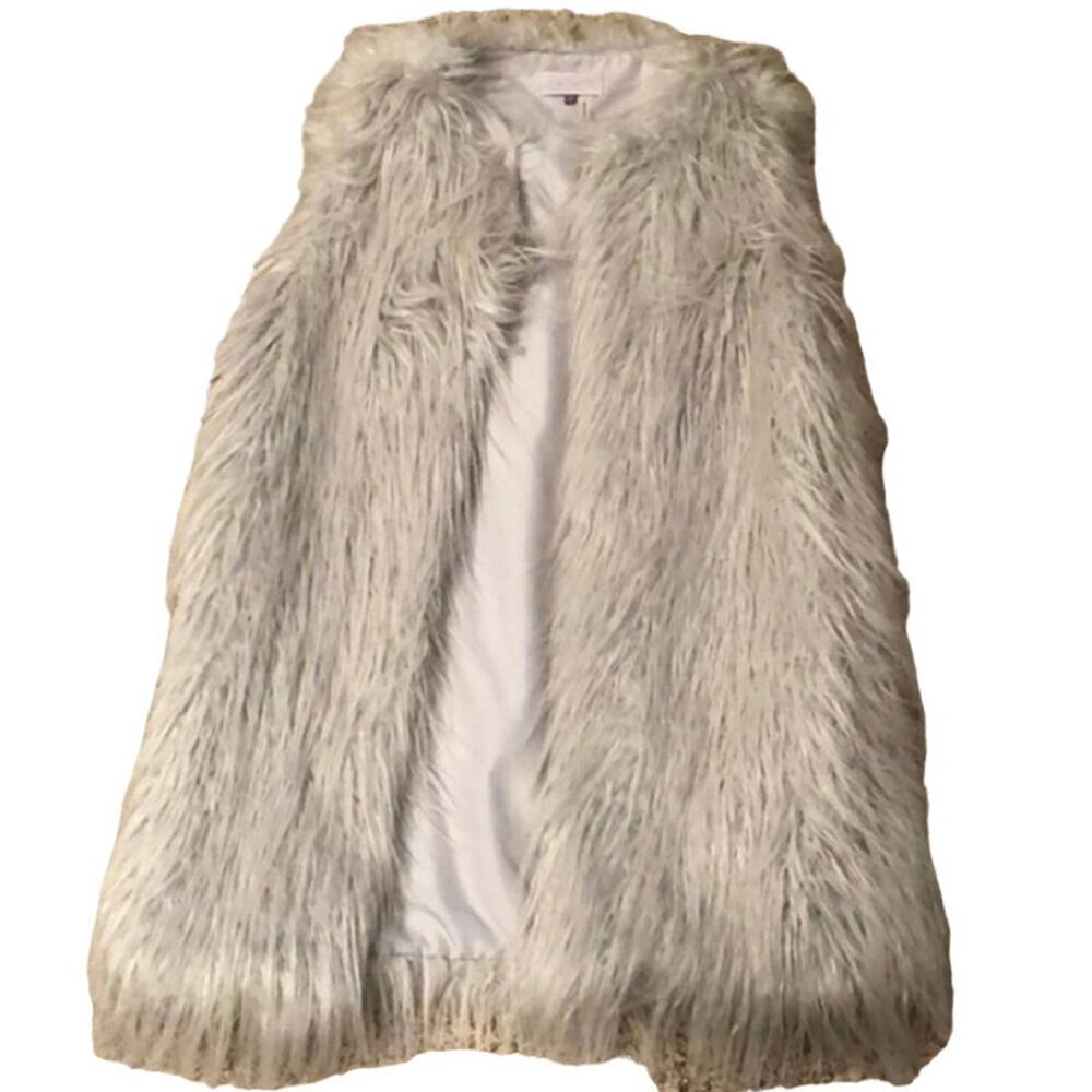 1State Altard State‎ Fuzzy Grey/Silver Vest Women’s Sz. XS